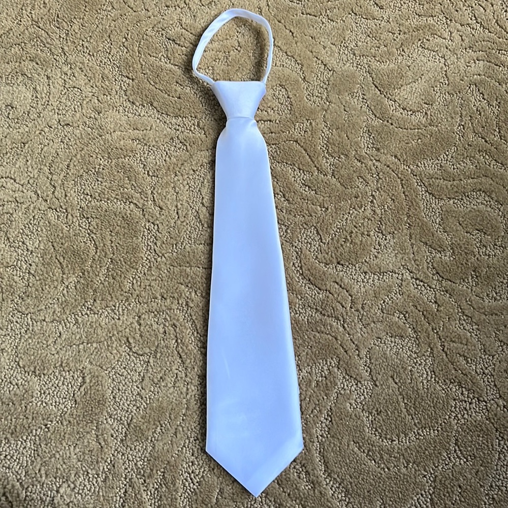 Boys White Tie